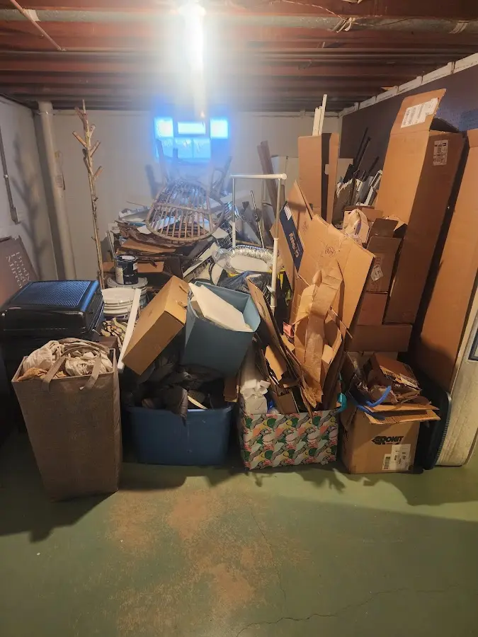 Roll-off dumpster container at job site for Roll Off Dumpster Rental in Sweden